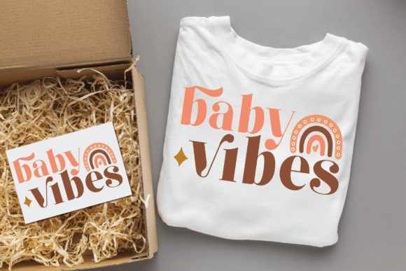Baby Vibes Baby Groovy Svg Design for T-Shirt Designs