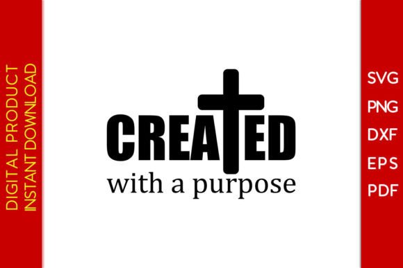 Created with a Purpose SVG T-Shirt