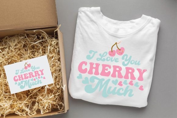 I Love You Cherry Much Groovy Svg Design