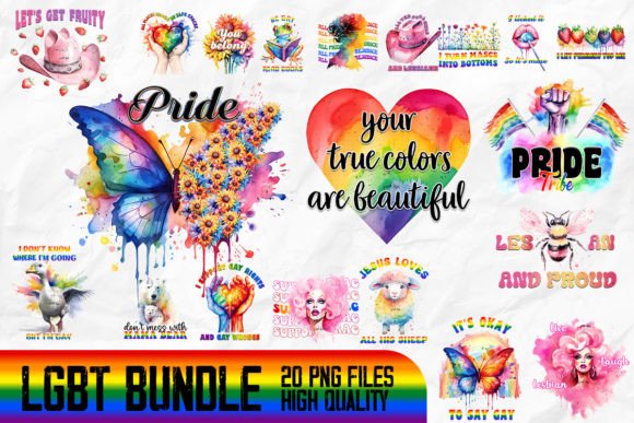 LGBT Sublimation Bundle-230616 T-Shirt Designs