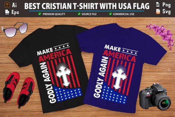 Make America Godly Again T-shirt T-Shirt Designs