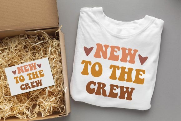 New to the Crew 1 Groovy Svg Design