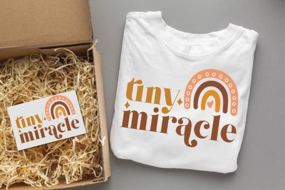 Tiny Miracle Groovy Svg Design for T-Shirt Designs