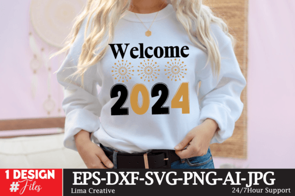 Welcome 2024 SVG Cut File & Freebies